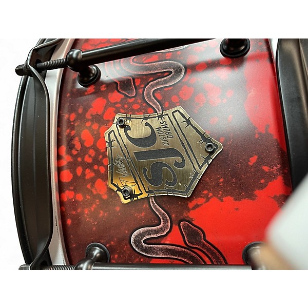 Used SJC Drums 14in Jay Weinberg Signature Snare Orange Drum