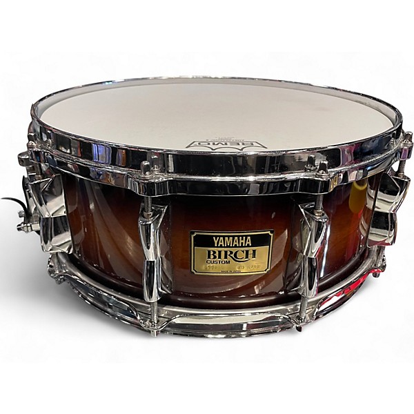 Used Yamaha 5.5X14 BIRCH CUSTOM BSD 095 2 Color Sunburst Drum