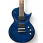 Used ESP LTD EC200QM Trans Blue Solid Body Electric Guitar