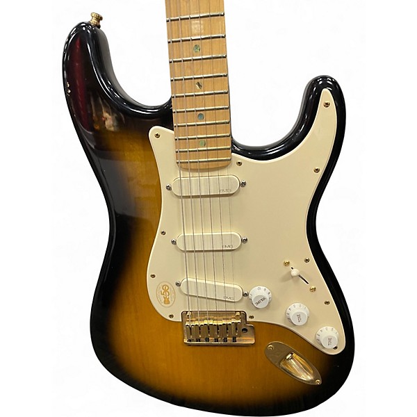 Used 2004 Fender 50th Anniversary American Stratocaster 2 Color Sunburst Solid Body Electric Guitar