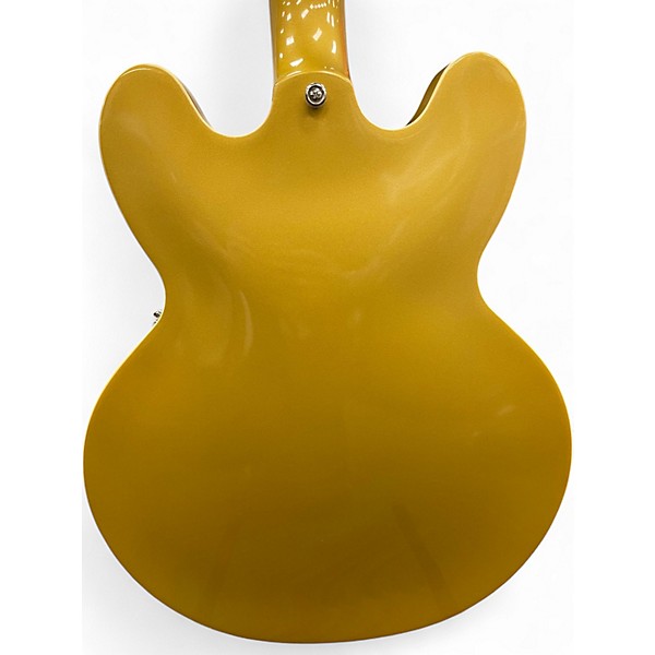 Used Epiphone ES335 Metallic Gold Hollow Body Electric Guitar