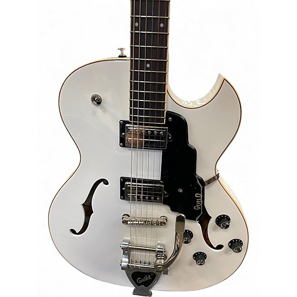 Used Guild Starfire Arctic White Hollow Body Electric Guitar