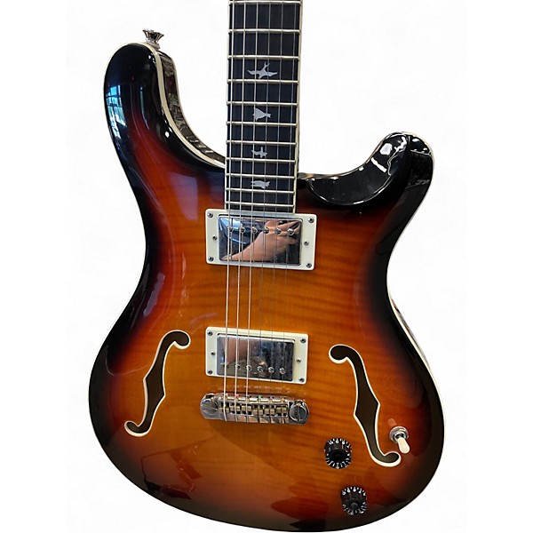 Used PRS SE Hollowbody II Tiger Burst Hollow Body Electric Guitar