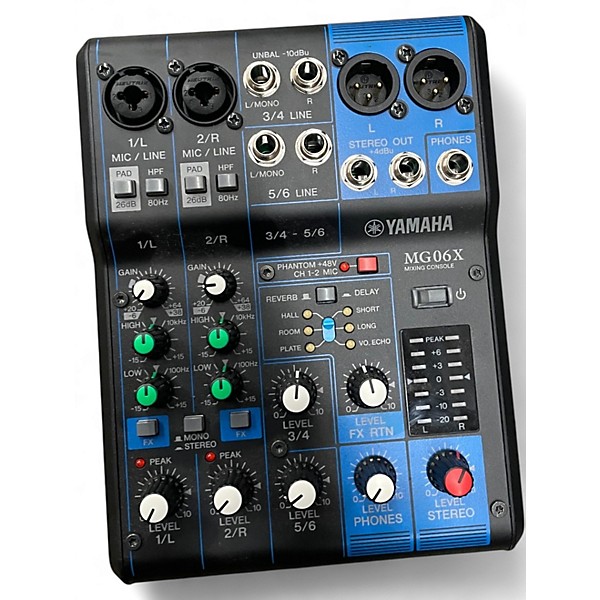 Used Yamaha MG06X Unpowered Mixer
