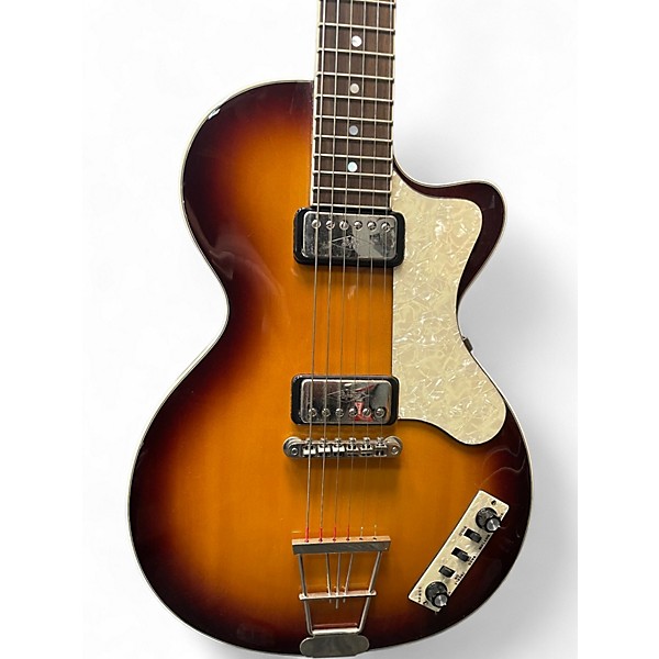 Used Hofner Club CT Contemporary Sunburst Electric Bass Guitar
