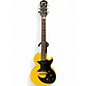 Used 2019 Epiphone Les Paul SL Yellow Solid Body Electric Guitar thumbnail