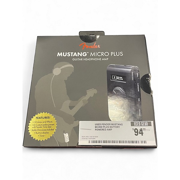 Used Fender Mustang Micro plus Battery Powered Amp