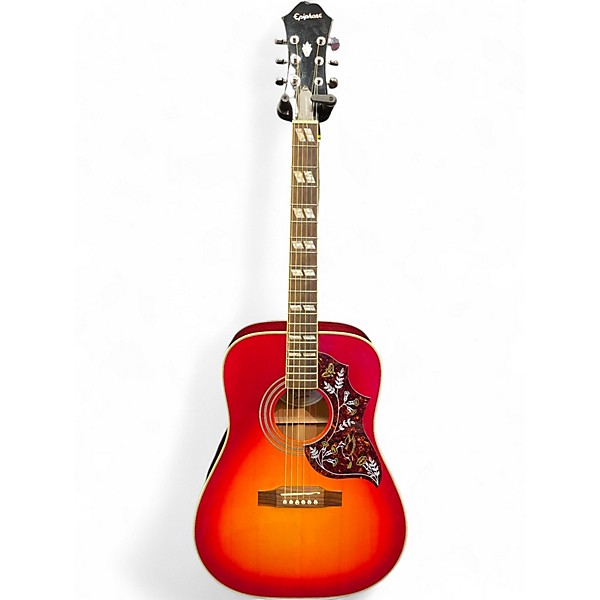 Used Epiphone Hummingbird Cherry Sunburst Acoustic Guitar
