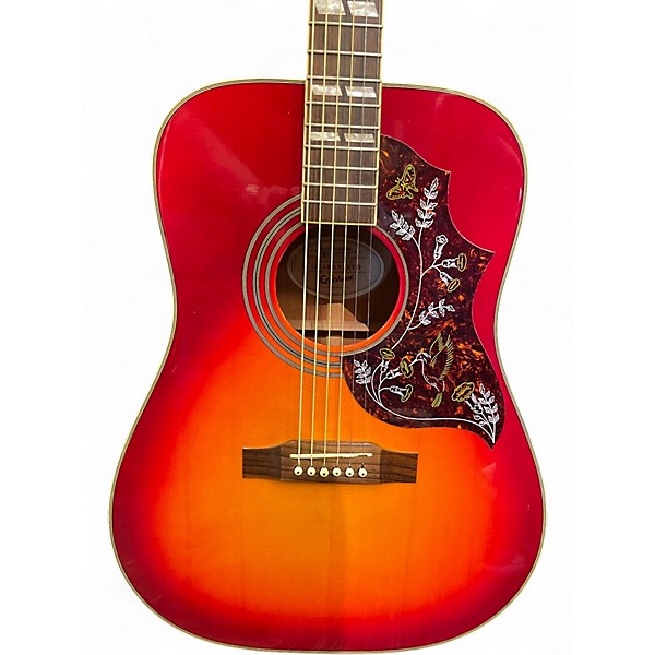 Used Epiphone Hummingbird Cherry Sunburst Acoustic Guitar