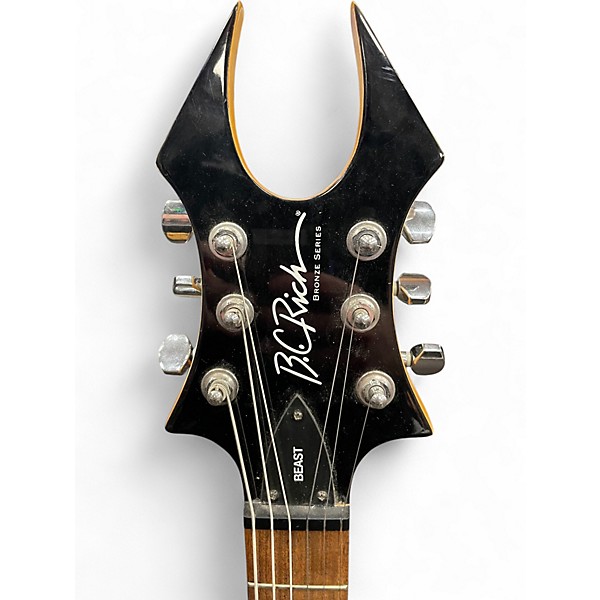 Used B.C. Rich Beast Black Solid Body Electric Guitar