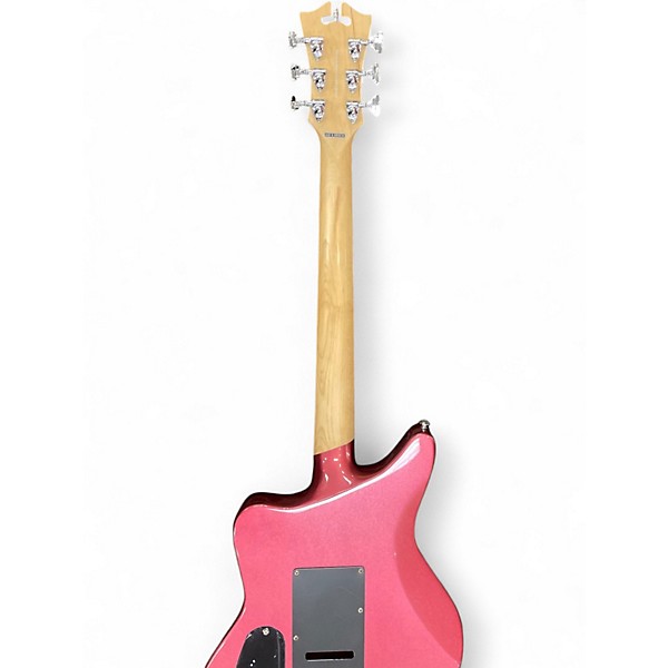 Used D'Angelico Premier Series pink Solid Body Electric Guitar
