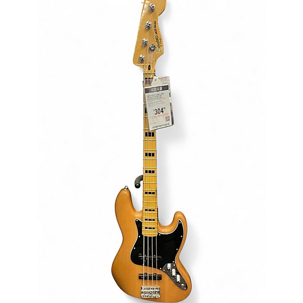 Used Squier Classic Vibe 70s Jazz Bass Natural Electric Bass Guitar