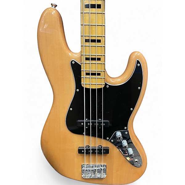 Used Squier Classic Vibe 70s Jazz Bass Natural Electric Bass Guitar