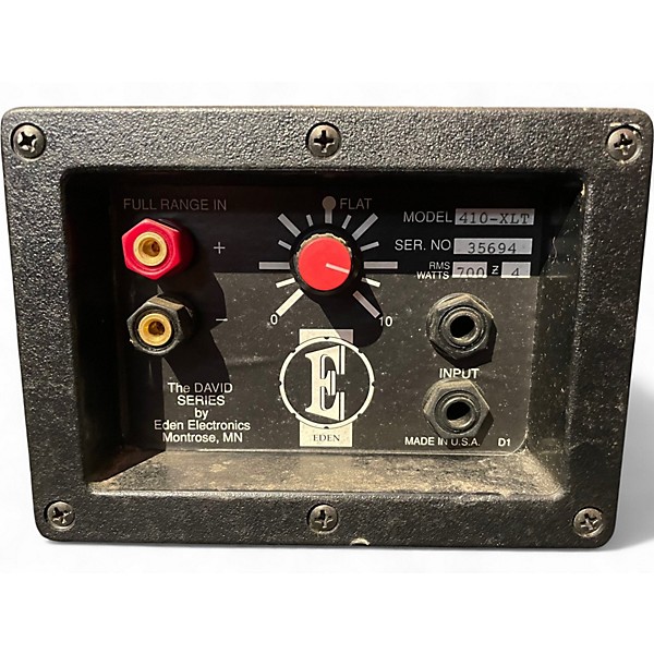 Used Eden 410XLT 8Ohm 4x10 Bass Cabinet