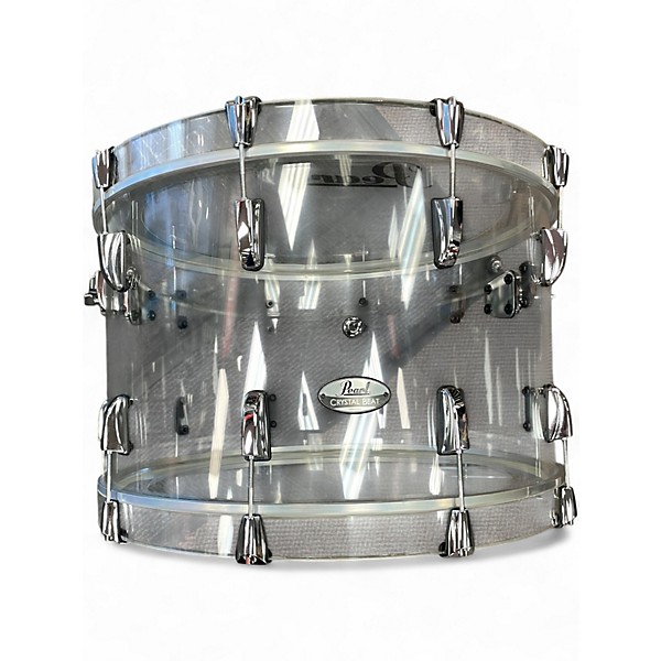 Used Pearl 3 Piece Crystal Beat Ultra Clear Drum Kit