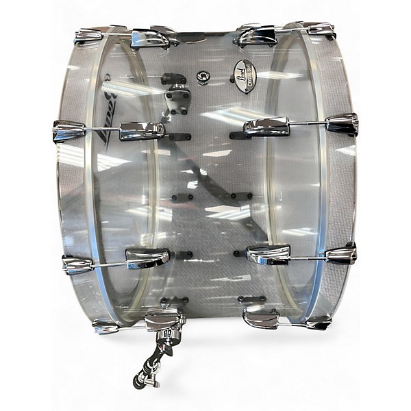 Used Pearl 3 Piece Crystal Beat Ultra Clear Drum Kit