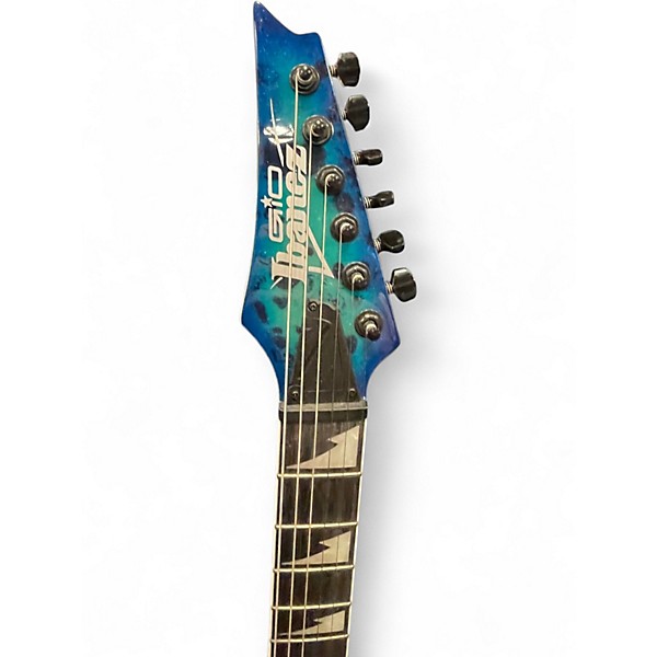 Used Ibanez GRGR221PA Aqua Bust Solid Body Electric Guitar