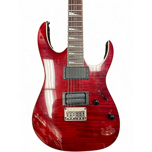 Used Ibanez RG3EXFM1 Trans Red Solid Body Electric Guitar
