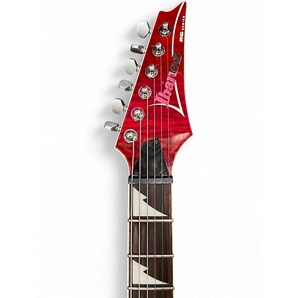 Used Ibanez RG3EXFM1 Trans Red Solid Body Electric Guitar