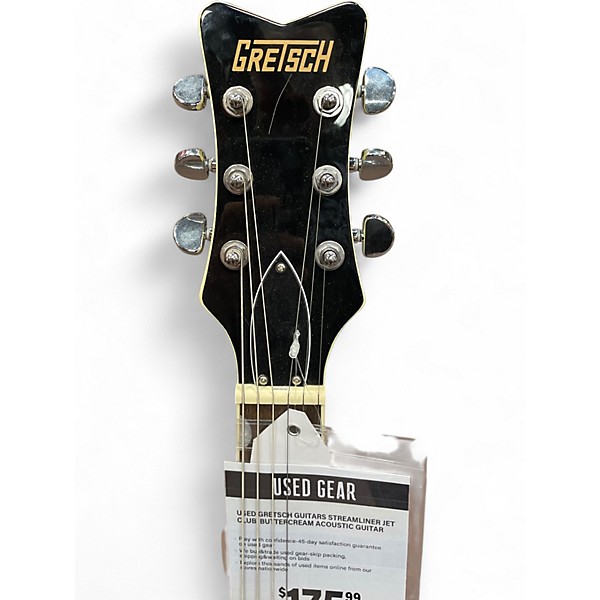 Used Gretsch Guitars Streamliner Jet Club  Buttercream Acoustic Guitar