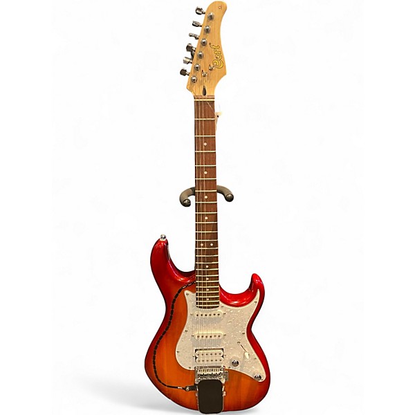 Used Cort G20 SE + OMB TECH 2 Tone Sunburst Solid Body Electric Guitar