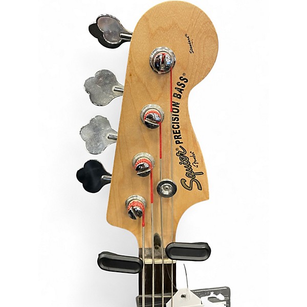 Used Squier Precision Bass Black Electric Bass Guitar
