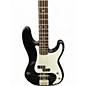 Used Squier Precision Bass Black Electric Bass Guitar