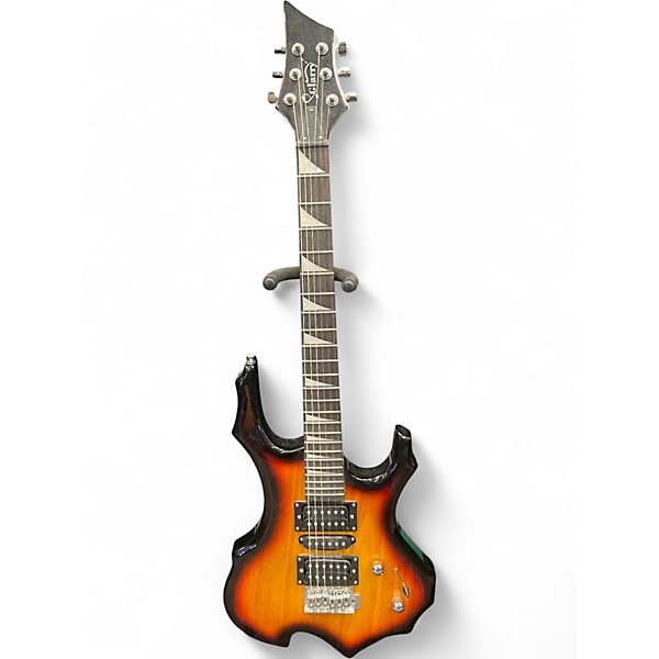 Used Glarry WARSTICK 2 Tone Sunburst Solid Body Electric Guitar