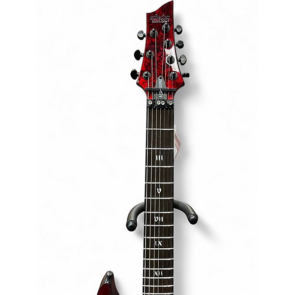Used Schecter Guitar Research C7 FR-S APOCALYPSE RED REIGN Solid Body Electric Guitar