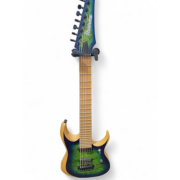 Used Ibanez RGDIX7 Green Solid Body Electric Guitar