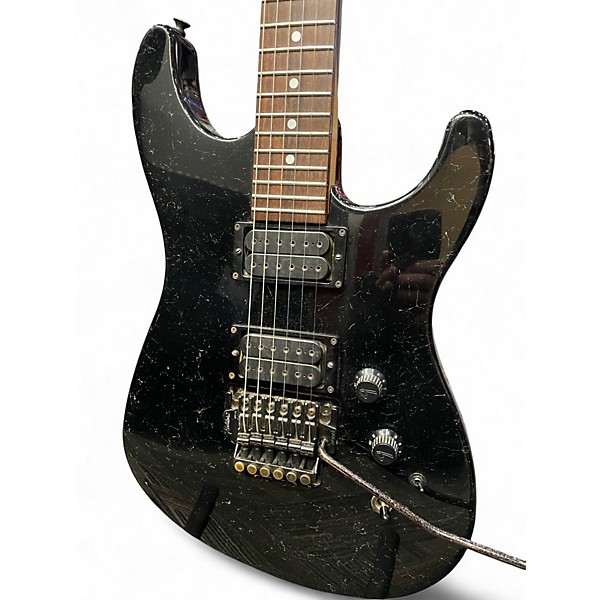 Used Fender Strat HM Black Stone Solid Body Electric Guitar