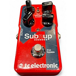 Used TC Electronic Sub N Up Octaver Effect Pedal