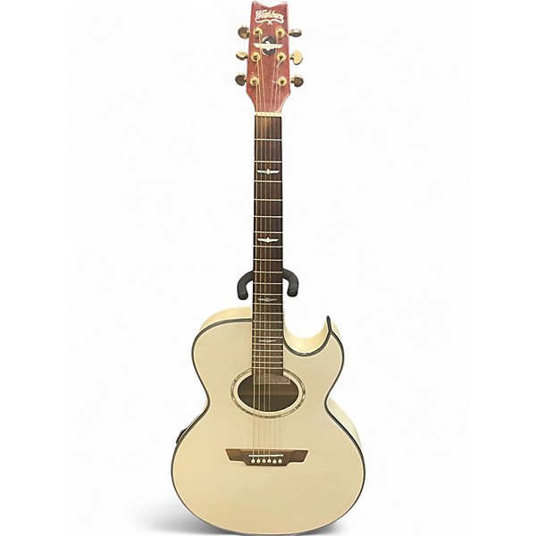 Used Washburn EA26 WHITE Acoustic Electric Guitar
