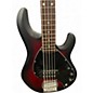 Used Sterling by Music Man sub series 5 Crimson Red Burst Electric Bass Guitar