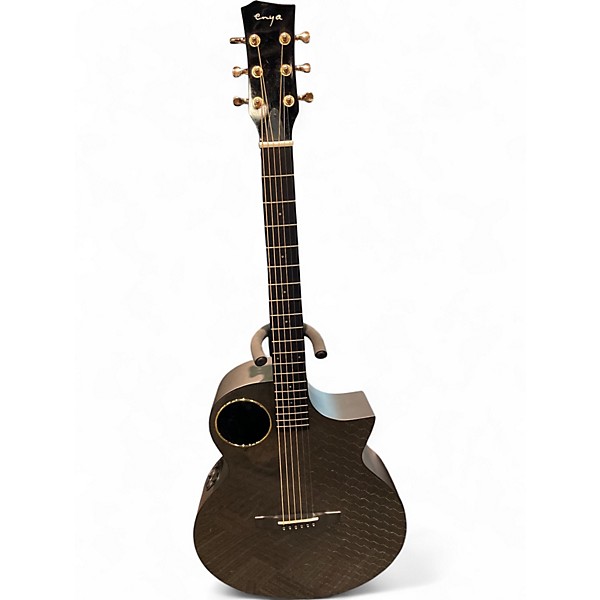 Used Enya X4 Pro Carbon fiber grey Acoustic Electric Guitar
