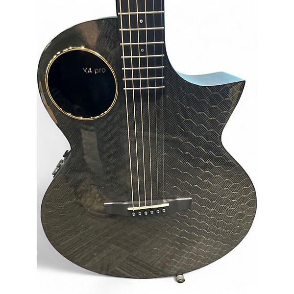 Used Enya X4 Pro Carbon fiber grey Acoustic Electric Guitar