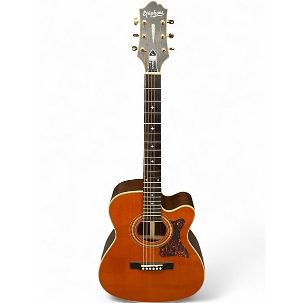 Used Epiphone Masterbuilt EF-500RCCE Vintage Natural Acoustic Electric Guitar
