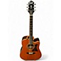 Used Epiphone DR500MCE Masterbuilt Vintage Natural Acoustic Electric Guitar thumbnail