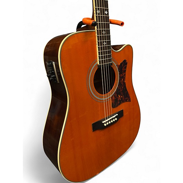 Used Epiphone DR500MCE Masterbuilt Vintage Natural Acoustic Electric Guitar