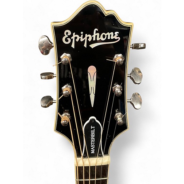 Used Epiphone DR500MCE Masterbuilt Vintage Natural Acoustic Electric Guitar