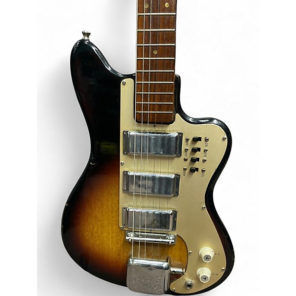 Used 1970s Unbranded OFFSET STYLE 2 Color Sunburst Solid Body Electric Guitar