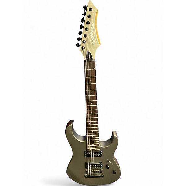 Used Washburn WG-587 Silver Solid Body Electric Guitar