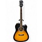 Used Washburn WA90CE Vintage Sunburst Acoustic Electric Guitar thumbnail
