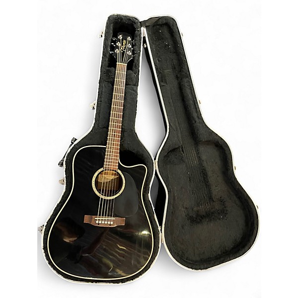 Used Takamine EG531SC Black Acoustic Electric Guitar