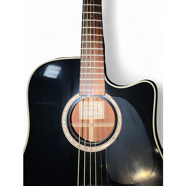 Used Takamine EG531SC Black Acoustic Electric Guitar