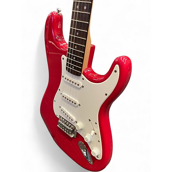 Used Squier Bullet Stratocaster Dakota Red Solid Body Electric Guitar