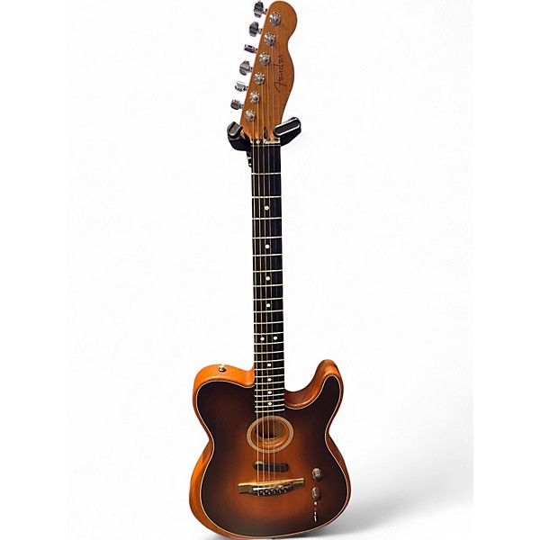 Used Fender Acoustasonic Player Telecaster SHADOW BURST Acoustic Electric Guitar