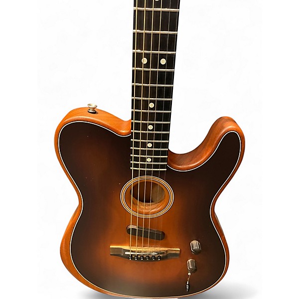 Used Fender Acoustasonic Player Telecaster SHADOW BURST Acoustic Electric Guitar