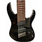 Used Ibanez RGMS8 Black Solid Body Electric Guitar