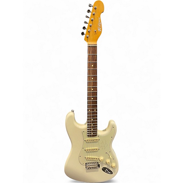 Used K-line Springfeild White Solid Body Electric Guitar
